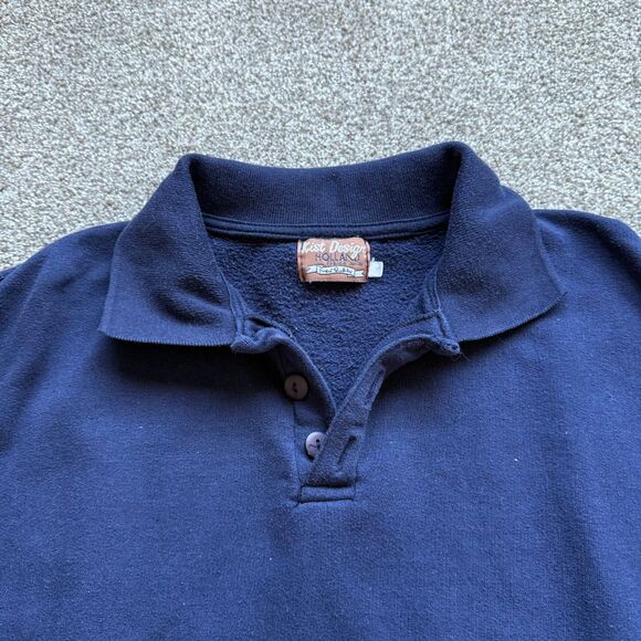 VINTAGE AMSTERDAM HOLLAND COLLARED SWEATSHIRT PULLOVER SPELLOUT STYLE EUROPE S - Picture 4 of 7